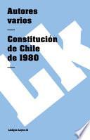 libro Constitución De Chile De 1980
